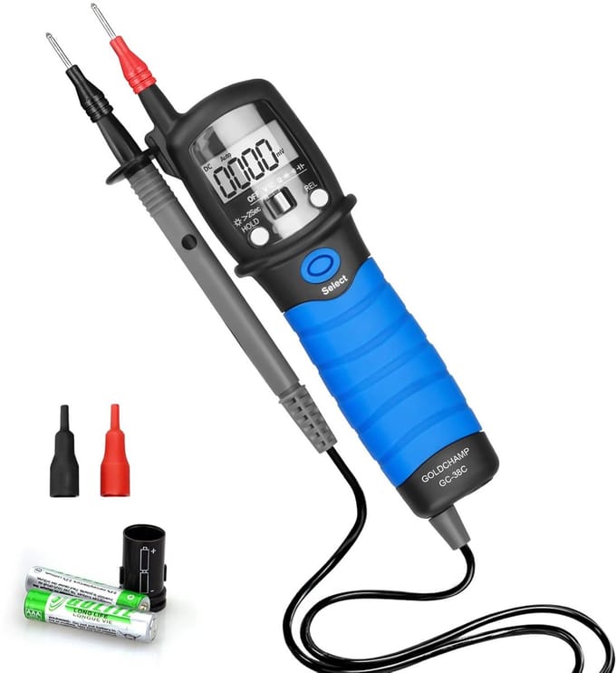Digitale Multimeter 38C - Blauwe Doorgangstester en Voltmeter voor Nauwkeurige Metingen