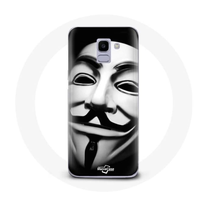 Coque pour Samsung Galaxy A6 2018 Nous sommes légion masque anonyme