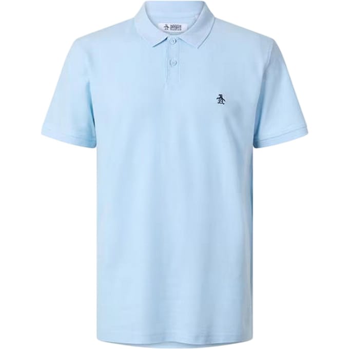 Original Penguin Heren Geborduurd Logo Poloshirt (Water)