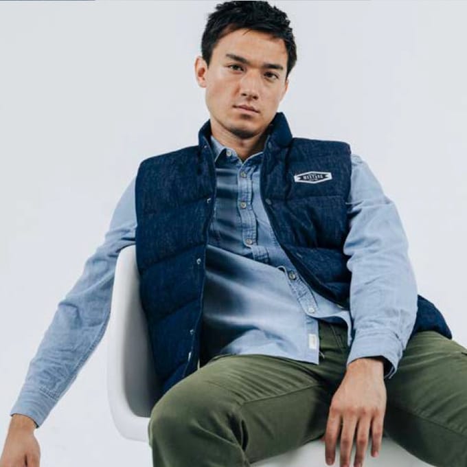 Mustang Clemens overhemd Denim Twill maat M