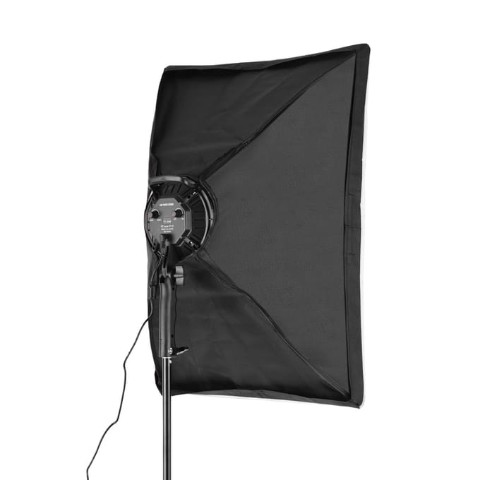 3200 K-5500 K bicolore photographie LED Softbox Kit d'éclairage 2 pièces 80 W lumière LED variable continue EU Plug black