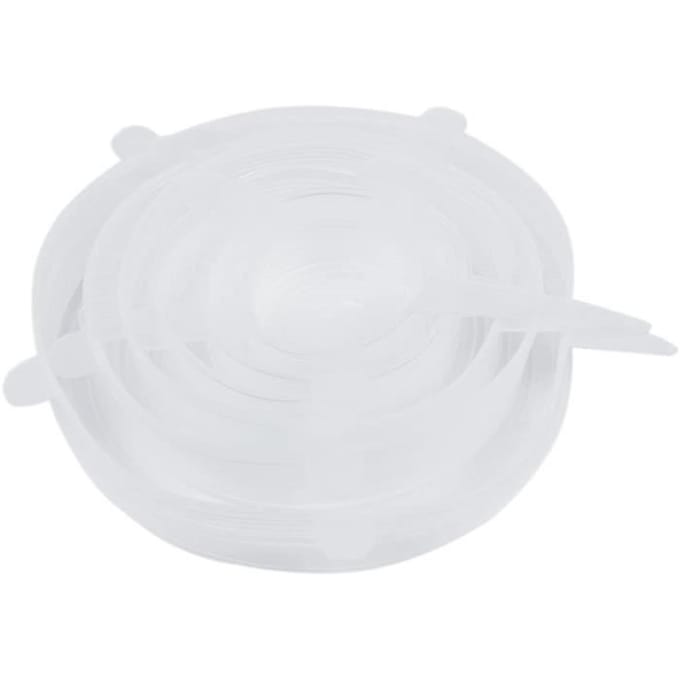 Couvercle Silicone Alimentaire, 6 pcs Réutilisable Couvercles Silicone Extensible pour la Conservation des Aliments, Conservat A176