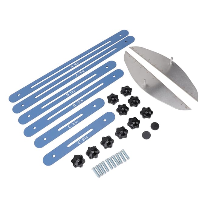 Traptrede Maatinstrument Roestvrij Staal Planken Indeling Markeringstool Traptrede Sjabloon Tool voor Trappen gray