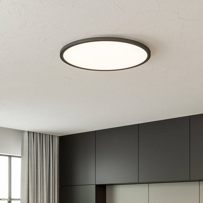 Brilliant Tuco HK19479S76 LED-plafondlamp Energielabel: E (A - G) 38 W Warmwit Zwart, Wit