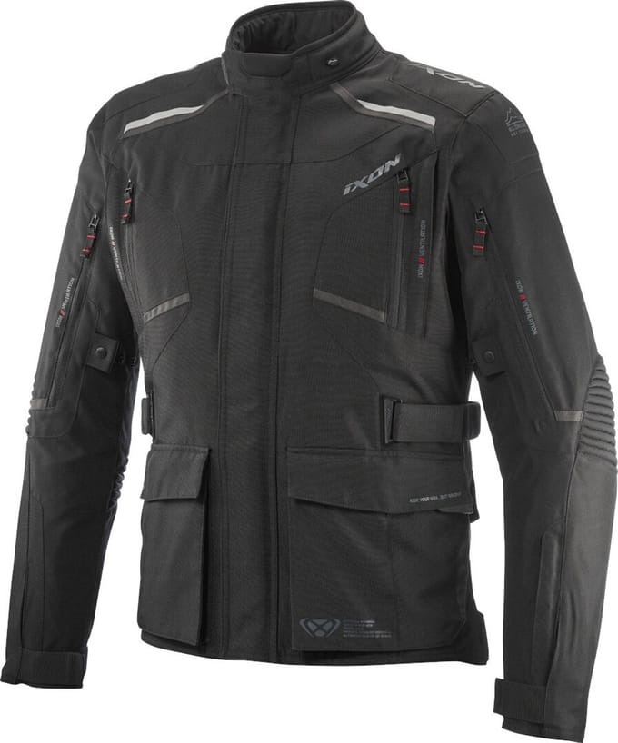 Ixon Midgard Zwart Waterdichte Textiele Motorjas - Jas