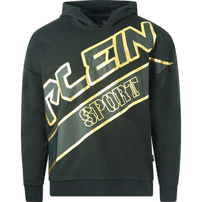 Plein Sport Groot Logo Zwarte Hoodie