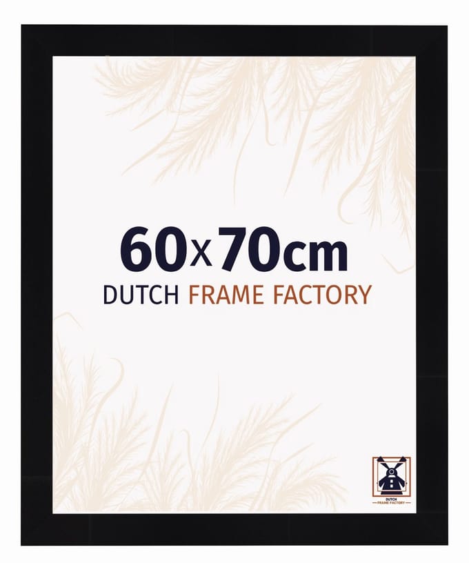 Fotolijst 60x70 cm - MDF - Zwart Hoogglans - Praag
