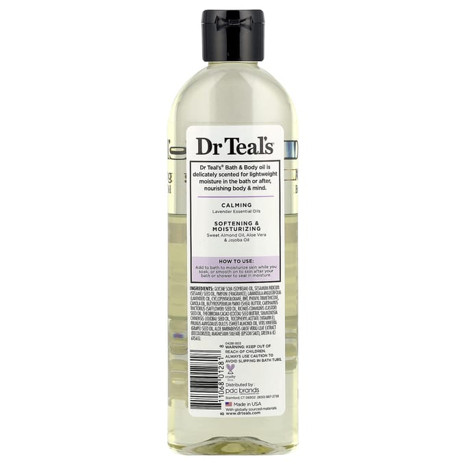 Dr. Teal'S, Hydraterende Bad- en Lichaamsolie, Lavendel, 260 ml (8.8 fl oz) beige