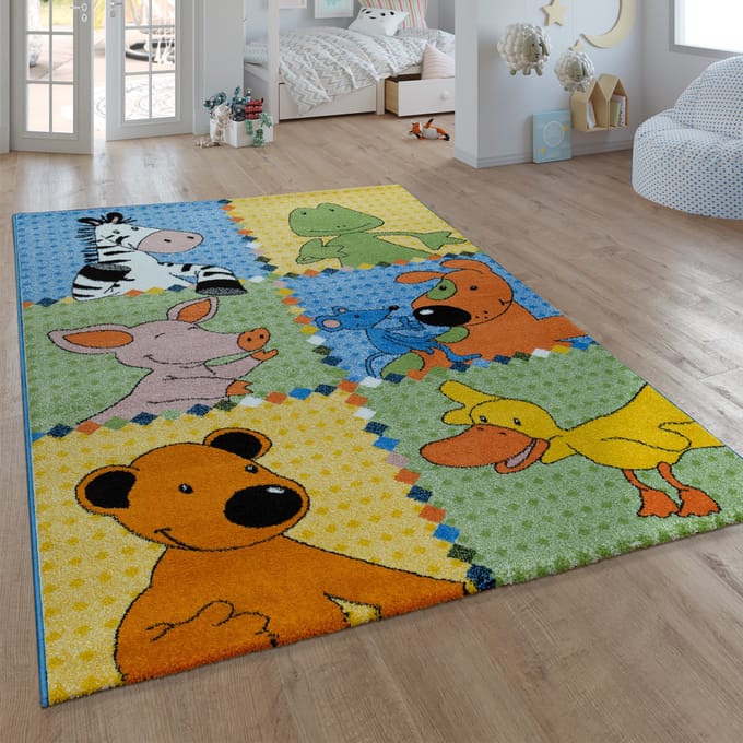 Kindertapijt Die lieben sieben multicolor 140x200 cm