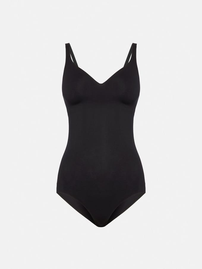 WOLFORD - 3W Forming Body - NOS Cotton Control - Dames Onderbroek - zwart
