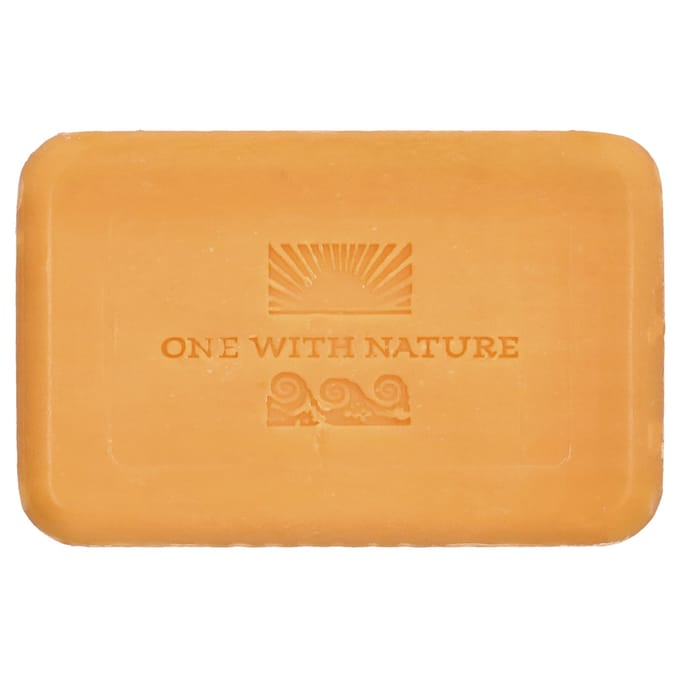 One with Nature, Triple Milled Soap, Grapefruit Guava, 7 oz (200 g) brown