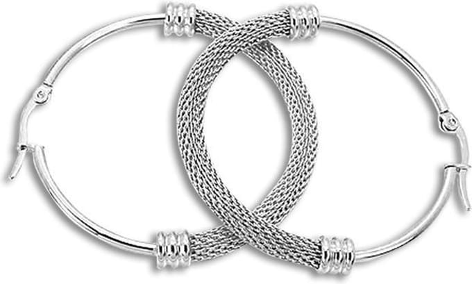 Amanto Oorbellen Derja - 316L Staal - Trendy - ø48mm - 4mm