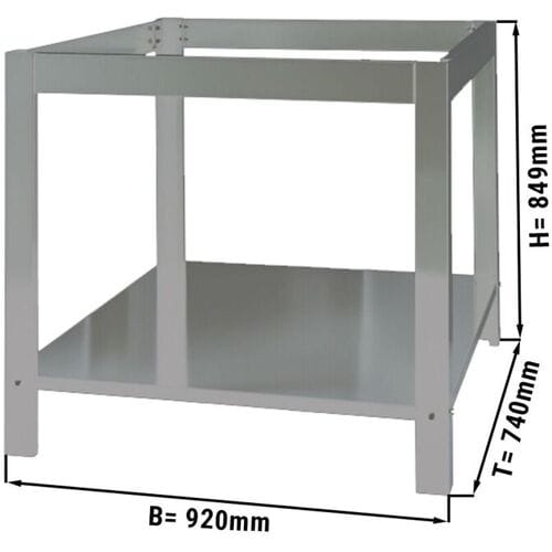 GGM Gastro Untergestell - für Pizzaofen PP830 Zilver