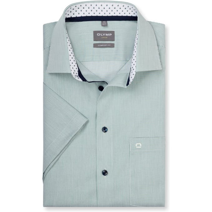 OLYMP Luxor Overhemd, Comfort Fit, New Kent, Groen