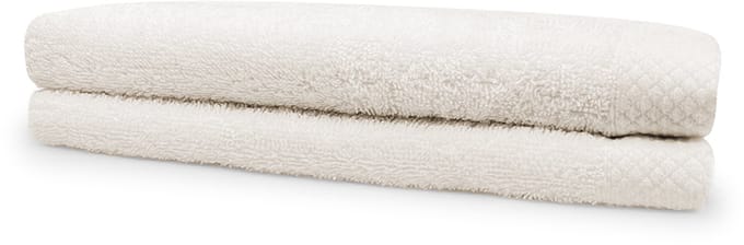 Eleganzzz Handdoeken Set - Set van 2 - Handdoek 60x110cm - 420 gr/m2 - 100% Katoen - ivory