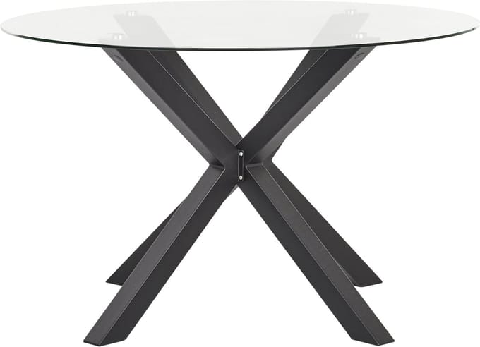 MALETTO - Tuintafel - Zwart - 120 cm - Aluminium