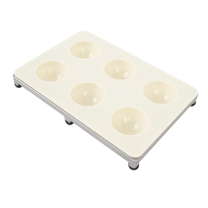 Machine à Raviolis 6 Trous Alliage d'Aluminium ABS Facile à Utiliser Haute Efficacité Presse à Raviolis pour Cuisine white