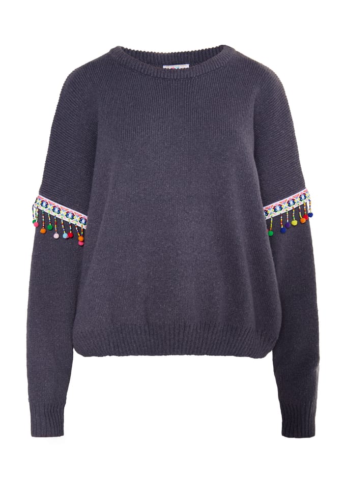 IZIA Jumper Dames donkergrijs