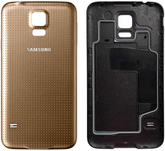 Batterij Cover Geschikt voor Samsung Galaxy S5 – Premium – Goud