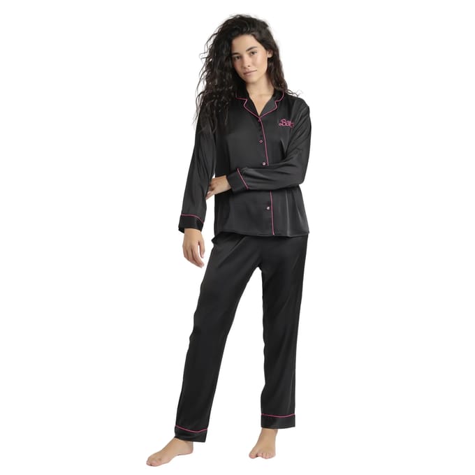 Satin lange mouwen pyjama voor dames Barbie Vintage