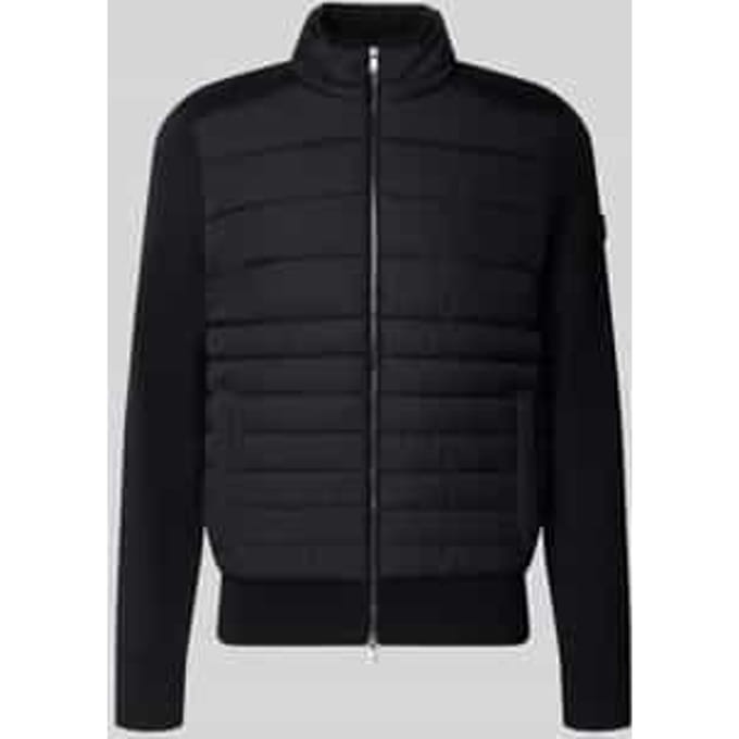regular fit gebreid jack van mix van katoen en scheerwol model 'H-Facente'