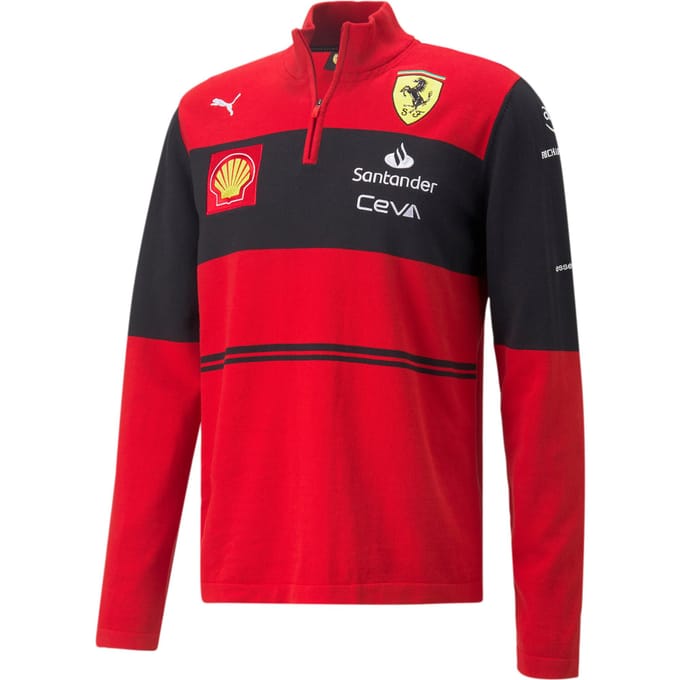 PUMA Scuderia Ferrari Team Half-Zip Heren Gebreid Sweatshirt