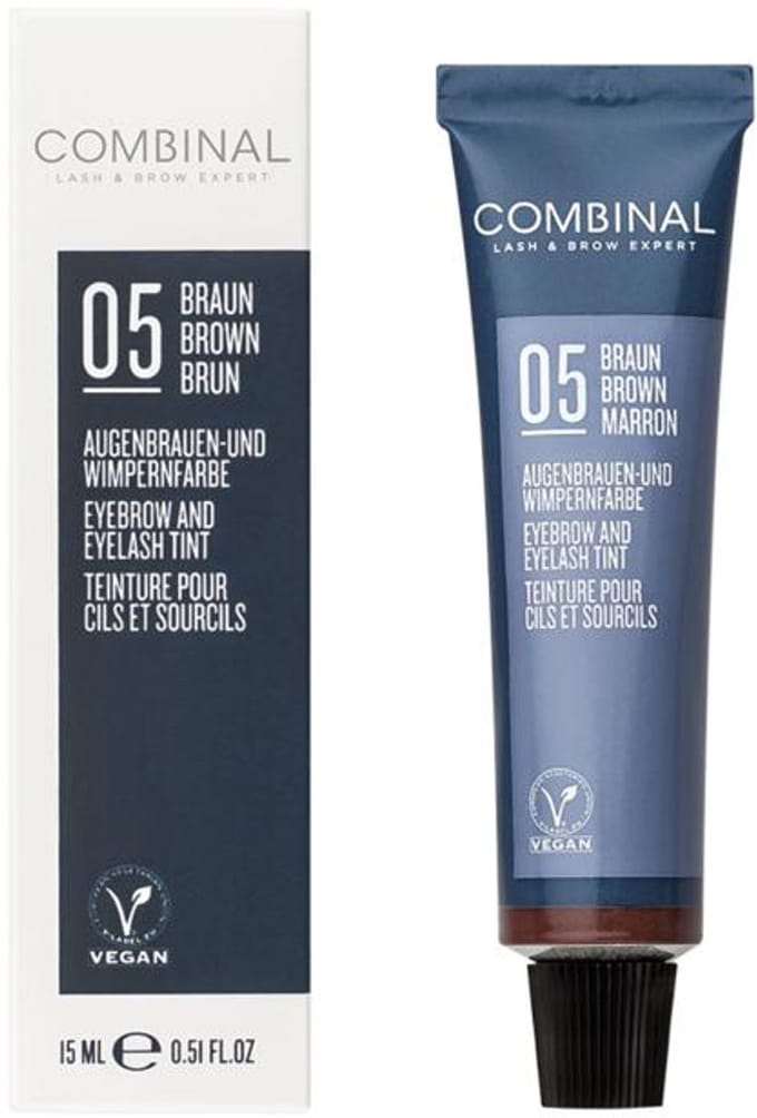 Combinal wimperverf bruin + waterstofperoxide (zonder penseel en mengbakje)