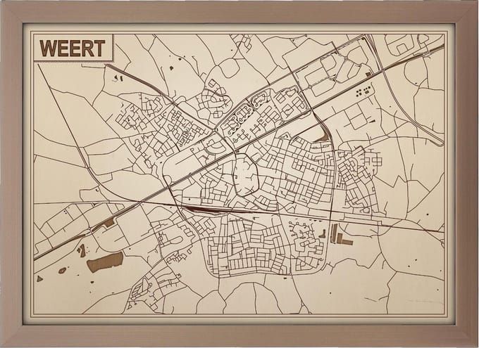 Decoratief Beeld - Houten Van Weert - Hout - Bekroned - Bruin - 21 X 30 Cm