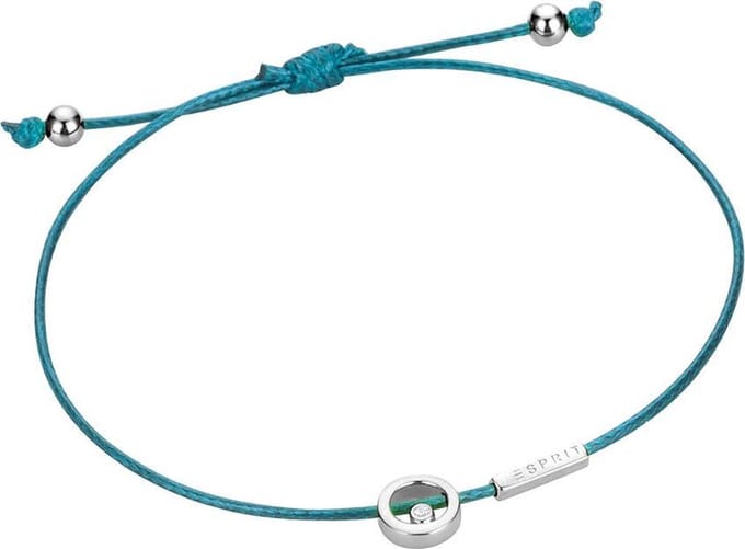 Esprit ESBR00741121 Mini - armband - Textiel - Blauw en zilverkleurig