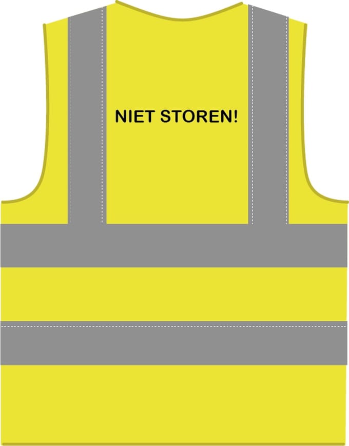 Niet storen hesje RWS geel