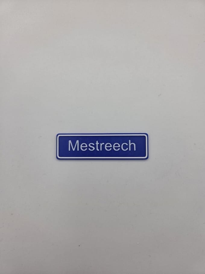 3D plaatsnaam speldje Mestreech