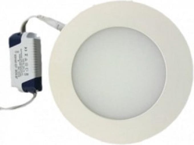 6w Led Paneel - Rond 118mm - Inbouwspot - 6000K - Koud Wit incl. LED driver