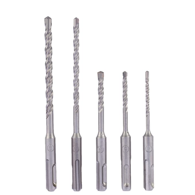 5 stuks Metselboor Set Wolfraamstaal Rechte Schacht Beton Baksteen