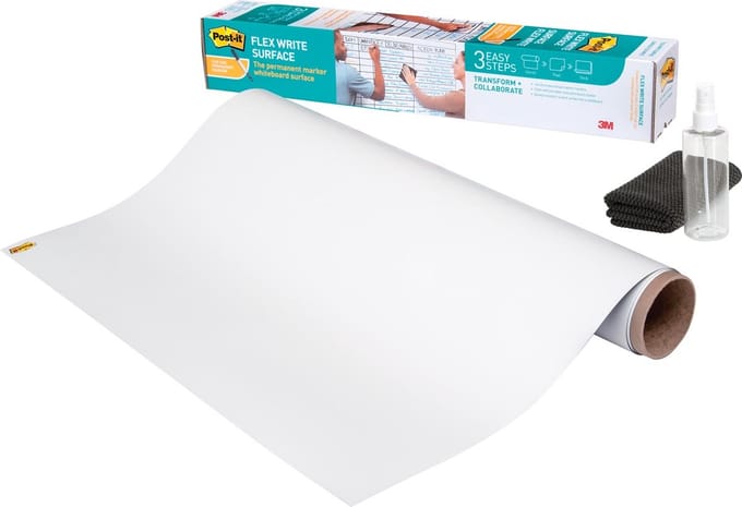 Whiteboardfolie Post-it Super Sticky Flex Write Surface 121,9x243,8cm wit