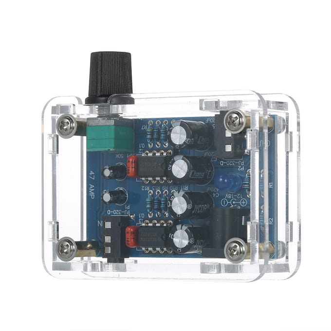 47 Amp DIY NE5532 Hi-Fi Hoofdtelefoonversterker Kit Met Behuizing DC9V-18V