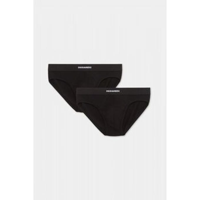 Slips Dsquared DCX200070 - TWIN 2PACK BRIEF-001 BLACK
