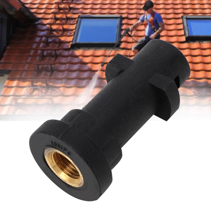 G14 Watermondstukadapter Hogedrukreiniger Mondstukkoppeling Geschikt voor Karcher K2~K7 black