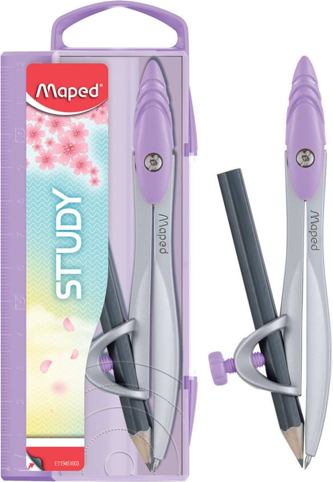 Maped passerdoos Study PASTEL, incl. adapterring, assorti