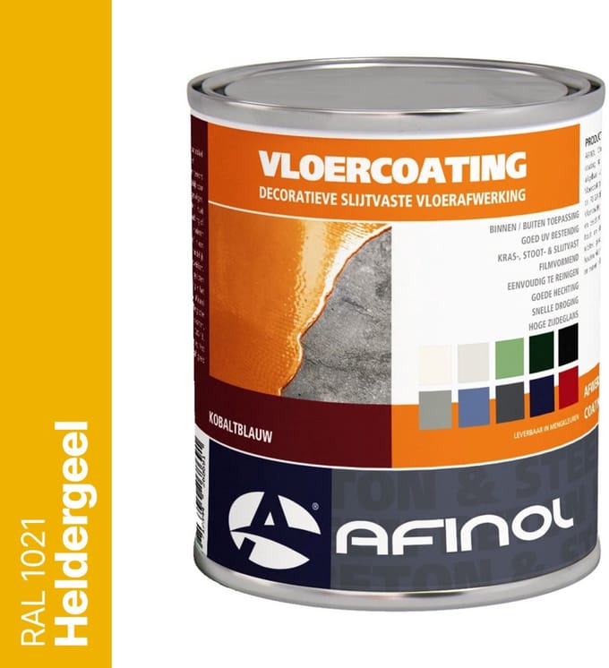 Afinol Vloercoating Heldergeel (RAL 1021) 750 ml