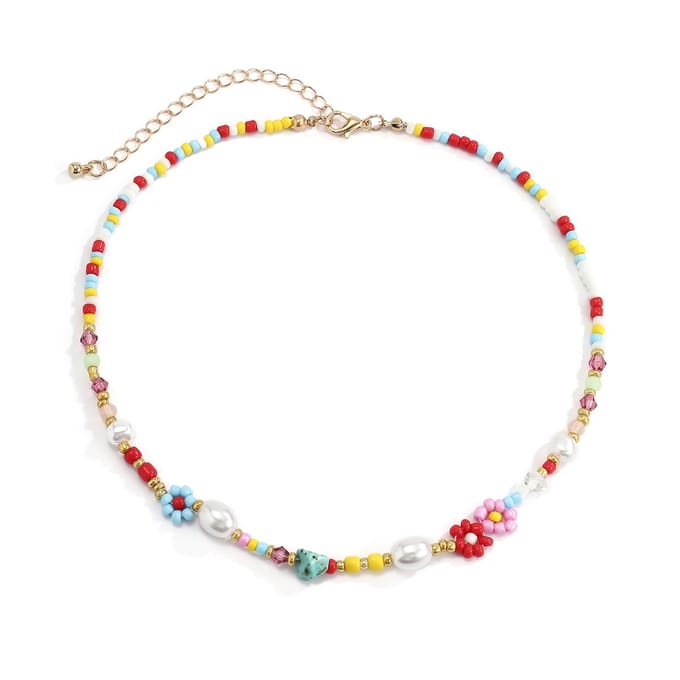 Jomide Ketting Choker Bohemian Kleurrijk - Beach