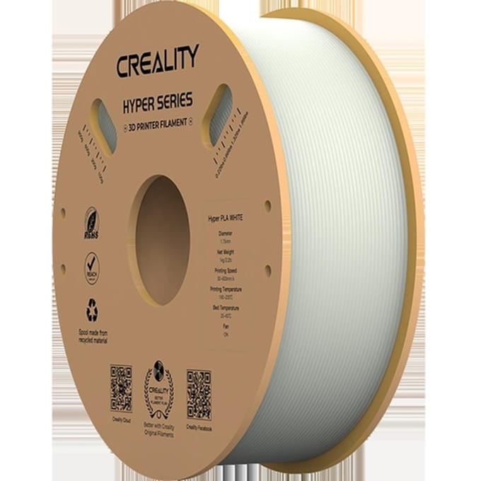 CREALITY HYPER PLA FILAMENT - 1.75 MM - 1 KG - WIT