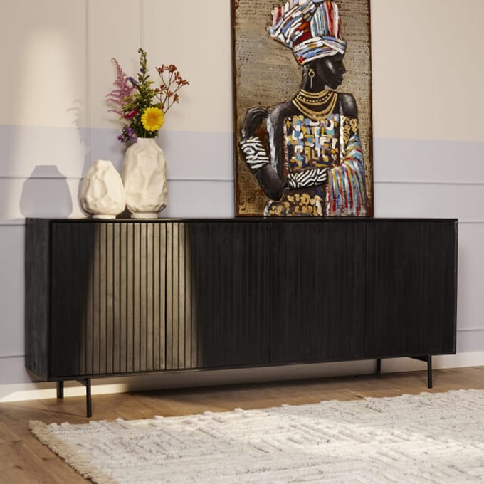 Starfurn - Dressoir Madison - Zwart - 45x210x85 cm