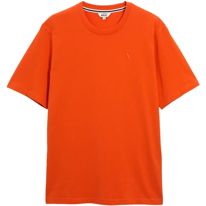 T-shirt half-thick met borduursel bird Aigle