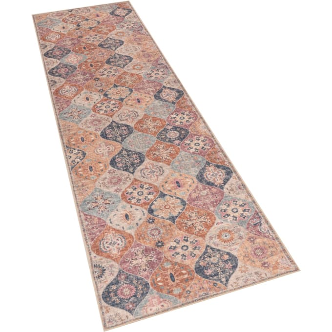 Wasbaar tapijt Sami multicolor 80x300 cm