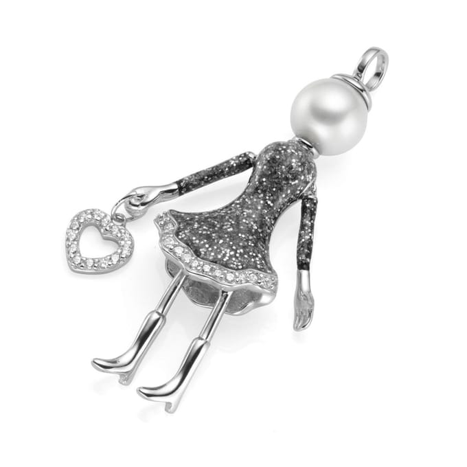 Giorgio Martello „Bella Giulia“ bewegend Poppetje, hanger met hartje.