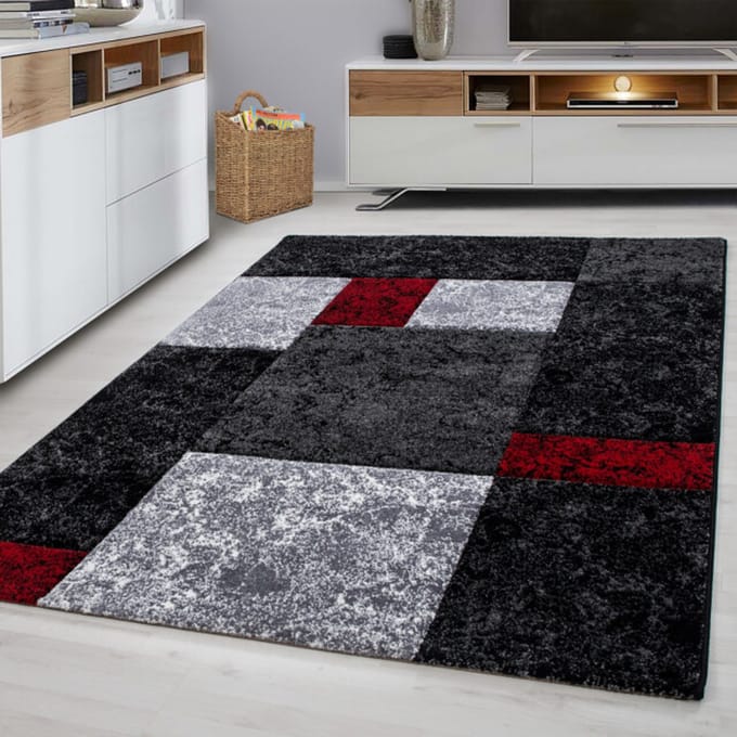 Muratap Basic collection modern vloerkleed / grijs laagpolig- 280x370