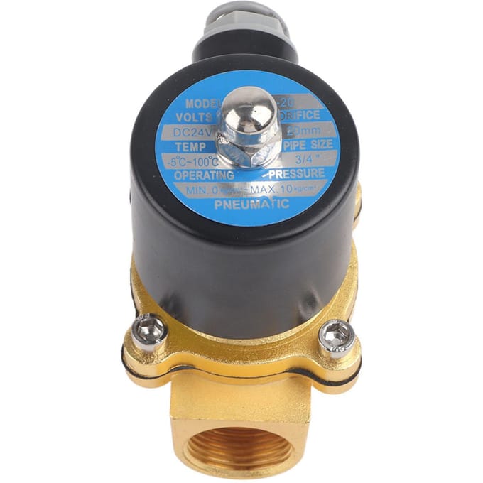 DC24V 3 4 DN20 Normally Fermé Électrovanne Solénoïde Électrique pour Eau Gaz Huile