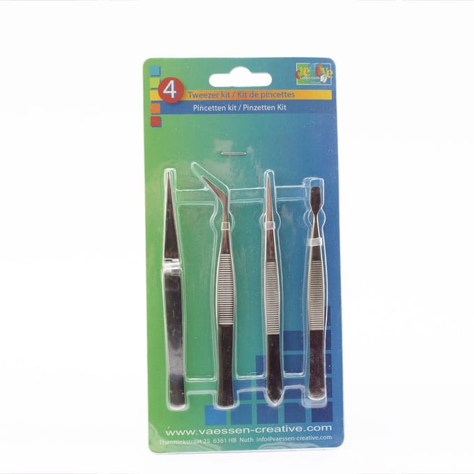 Pincet set 4stuks