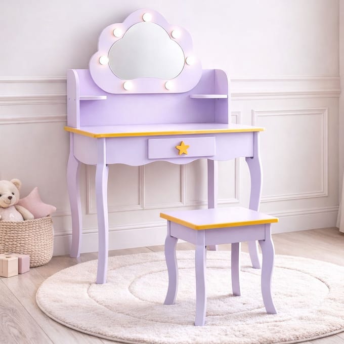 Baninni Kaptafel voor Kinderen Cloudy Paars