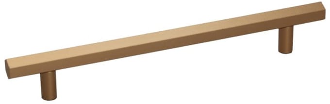 Gamet - Relinghandgreep - Goud Satijn - 160mm - Zeshoekig Ontwerp